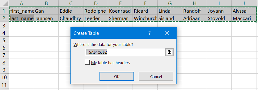 Convert Rows to Columns in Excel | Coupler.io Blog