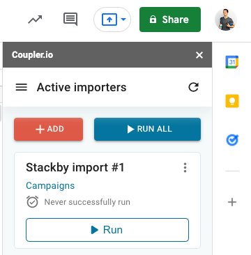 5 stackby google sheets importer
