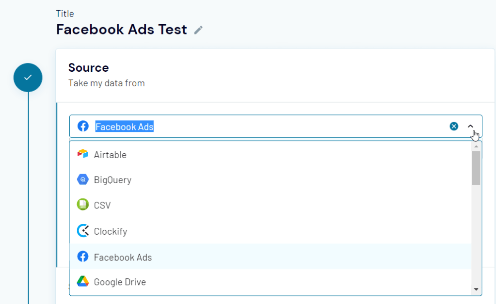 10 facebook ads as source