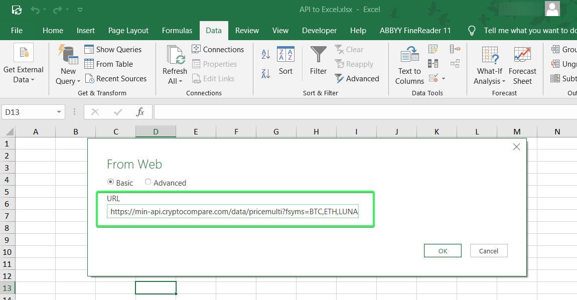 3 api url power query
