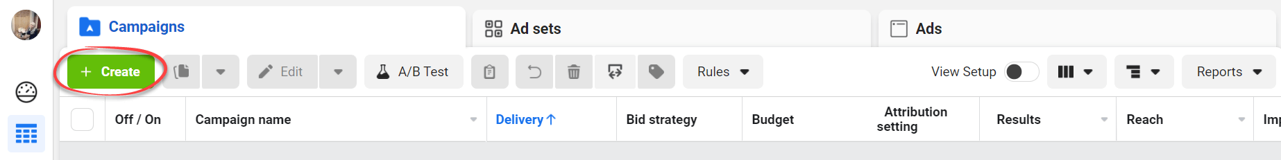 Configuration d'une publicité dans l’Ad Manager de Facebook Ads