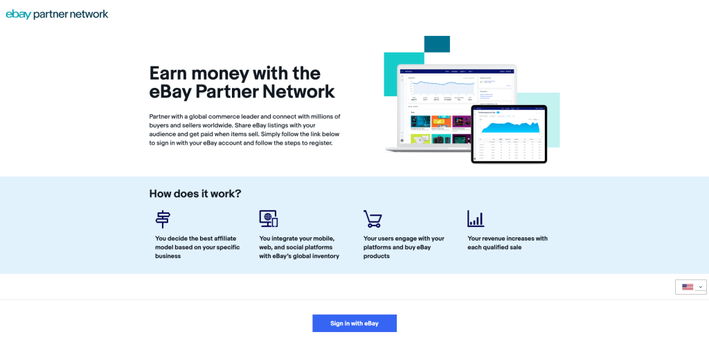 ebay affiliate landing page structure