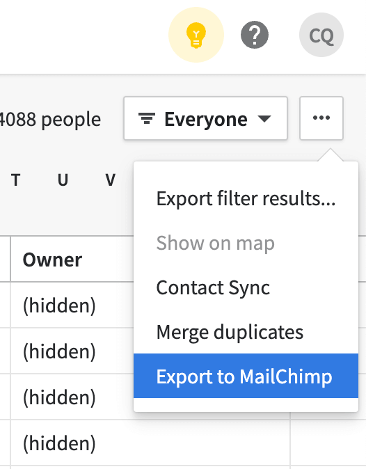 18. Export Pipdrive contacts to Mailchimp