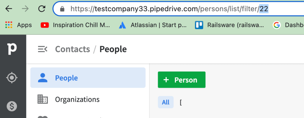 23. Pipedrive filter ID