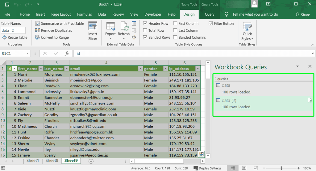 5.3 merge excel files power query two queries