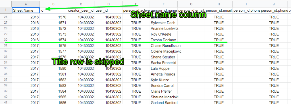 multiple sheets merge result