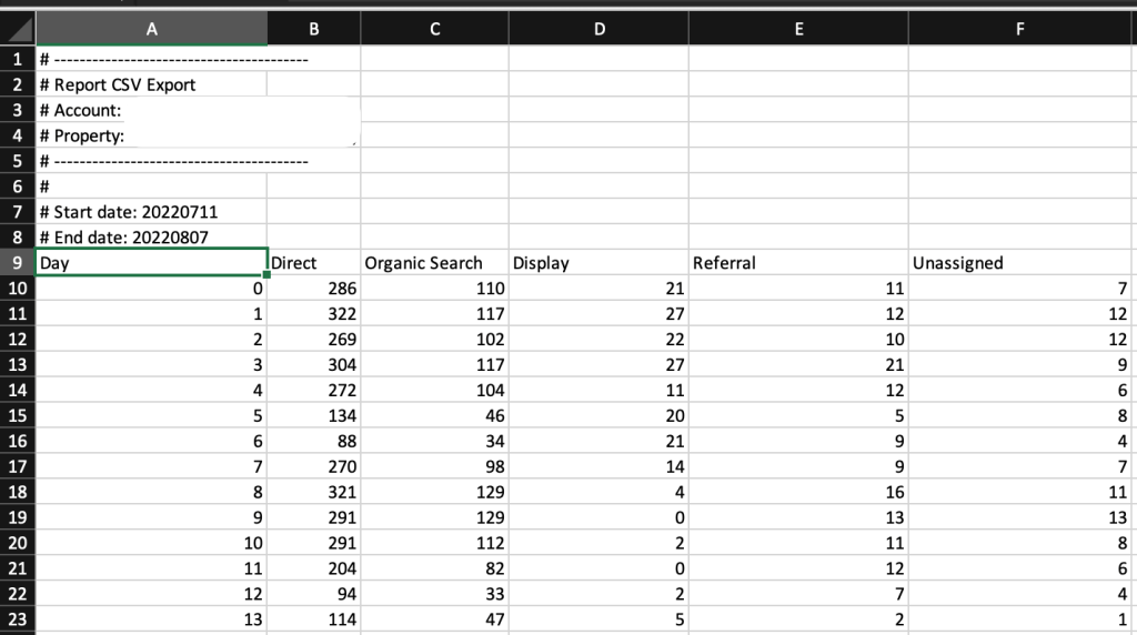 09 excel imported data