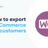 Export WooCommerce customers