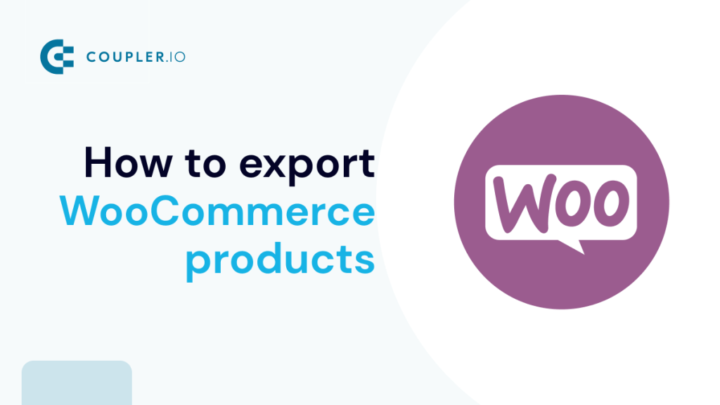 Export WooCommerce products