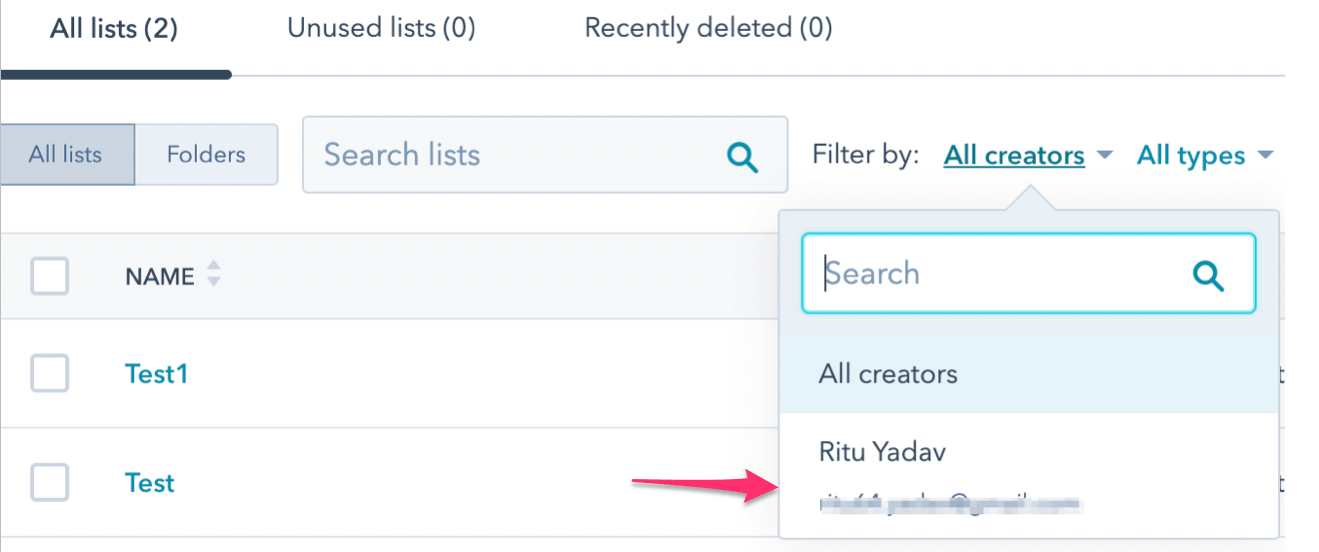 Liste des créateurs de filtres