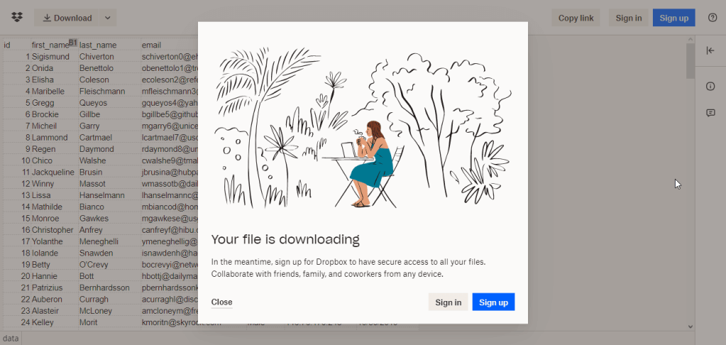 2.2.How to share a Dropbox file with someone not on Dropbox