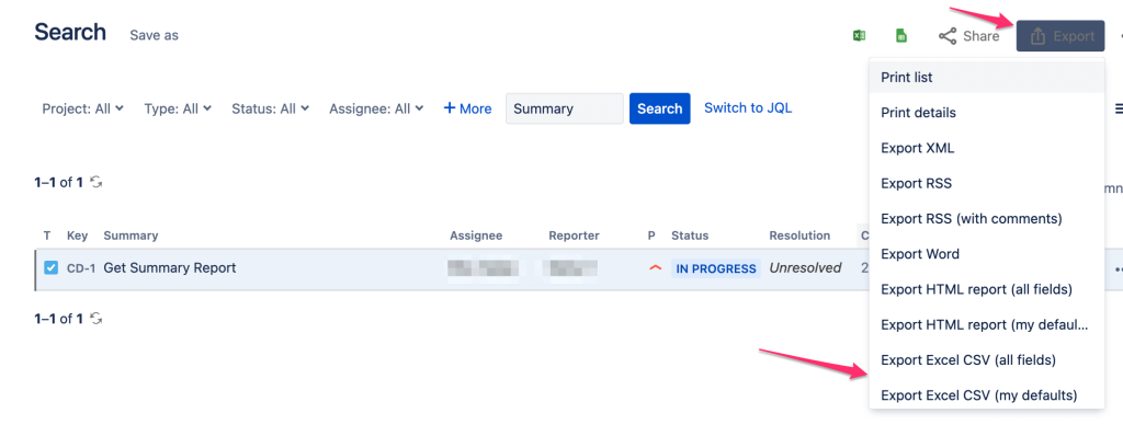 Learn how to export from Jira to Excel