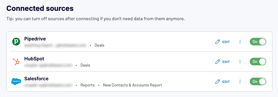 2 review sources coupler.io gsheets database