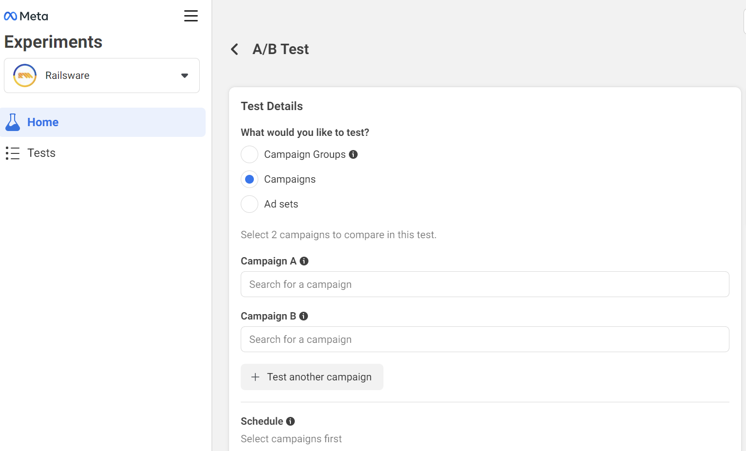 a b test