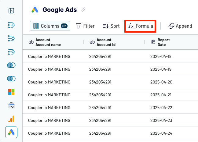 28 coupler data aggregation access custom formula feature in coupler