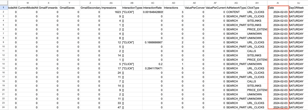 8 coupler data aggregation sample raw data