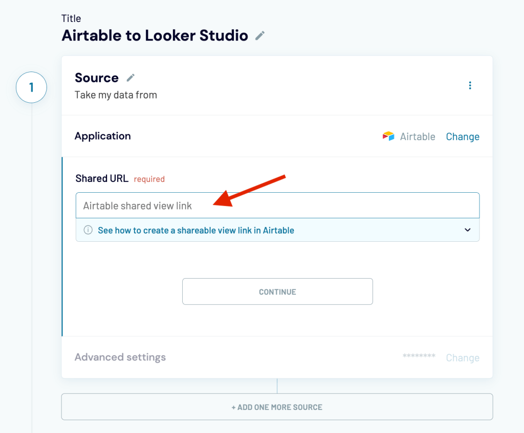 Airtable provide shared view