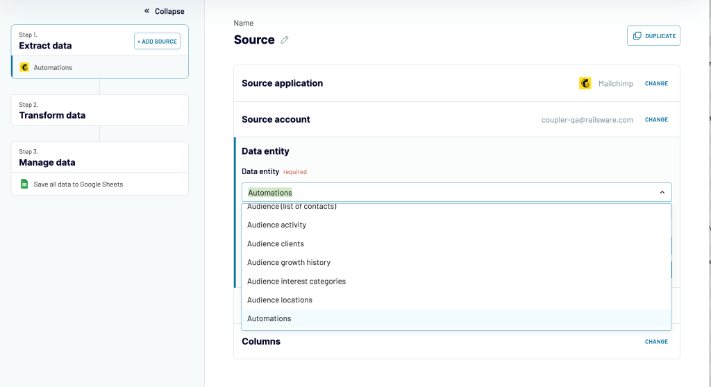 4. Mailchimp automation