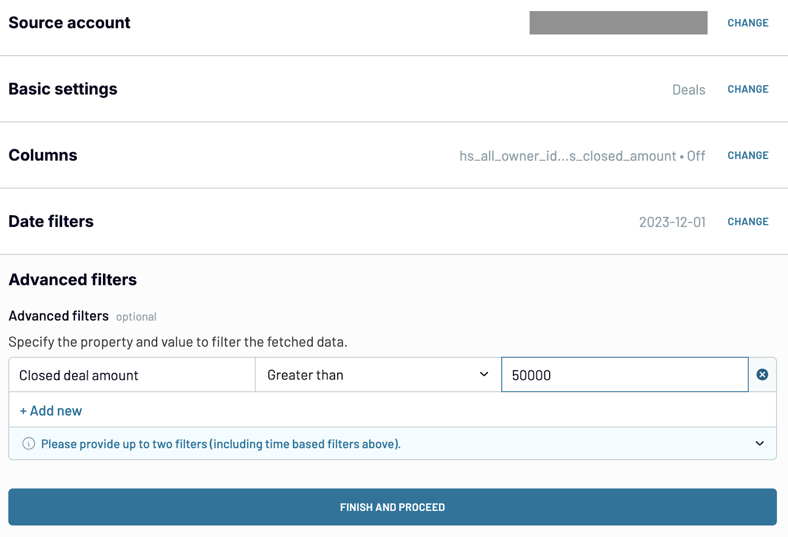 HubSpot deals source Coupler.io