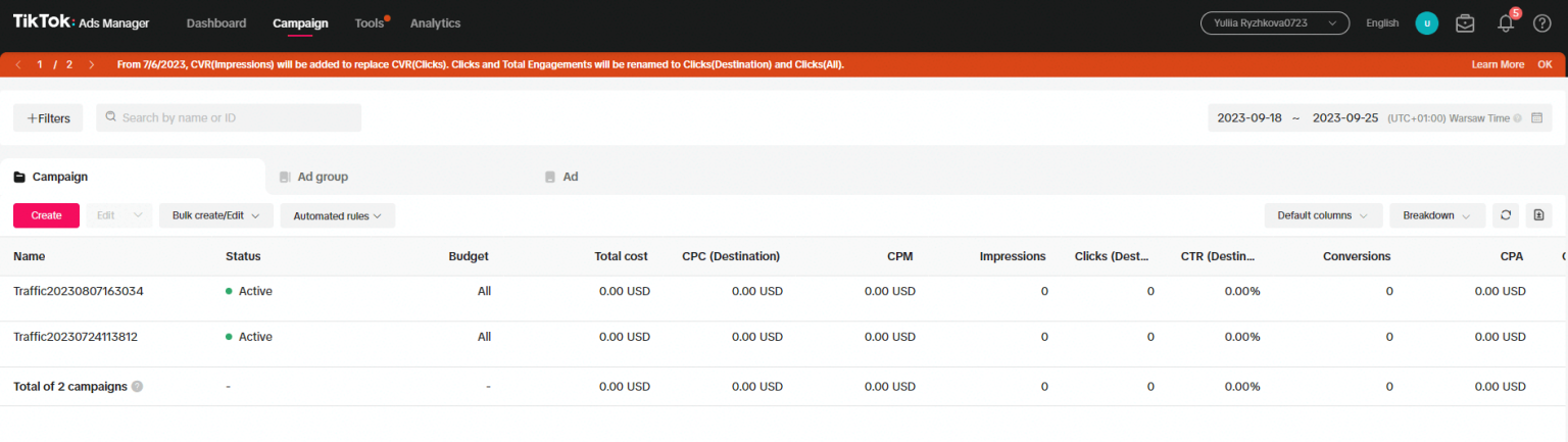 TikTok Ad Performance Analytics