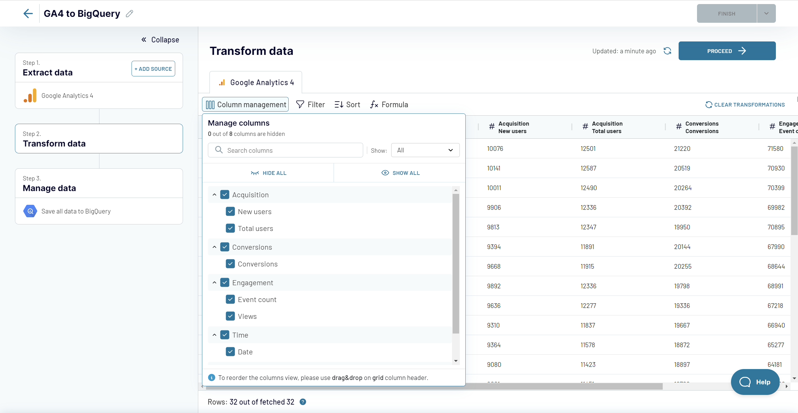 2.paso2 transformar datos ga4 bigquery