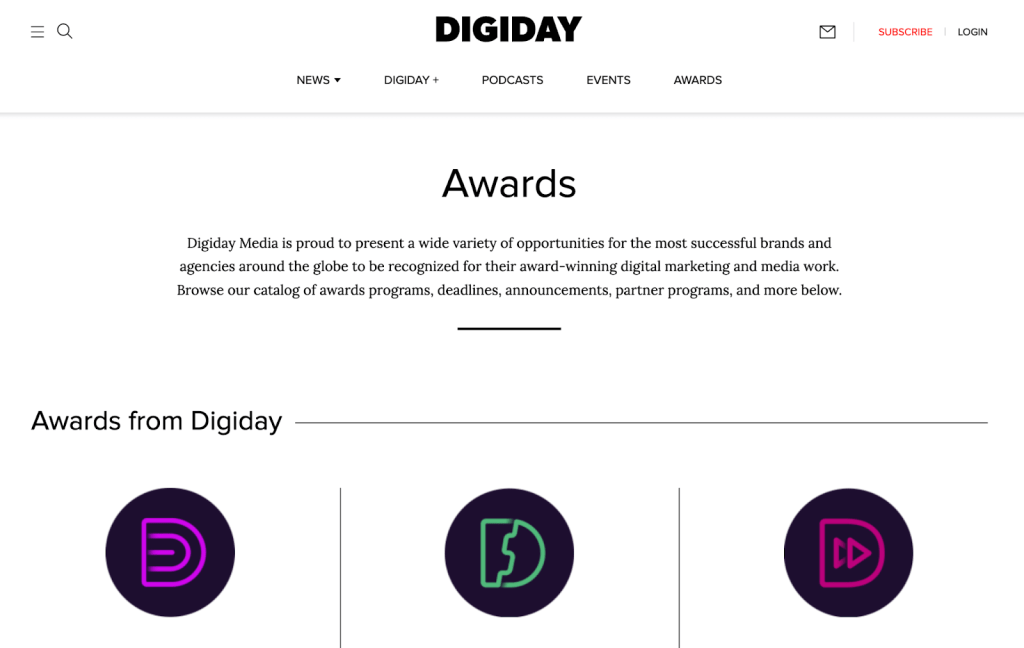 8 digiday awards