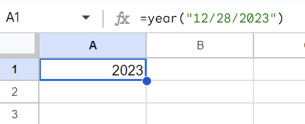 2.4 year function google sheets