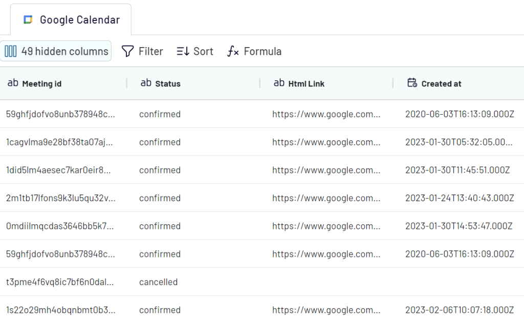 2.3 google calendar dashboard setup