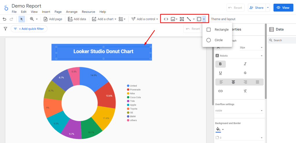 33 add elements with looker studio charts