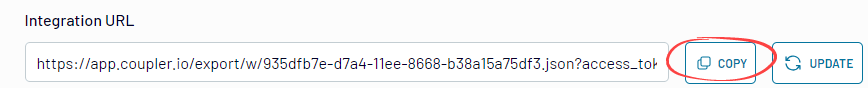 Figure 14. 3. The integration URL
