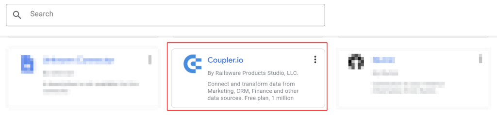 Coupler.io connector Looker Studio
