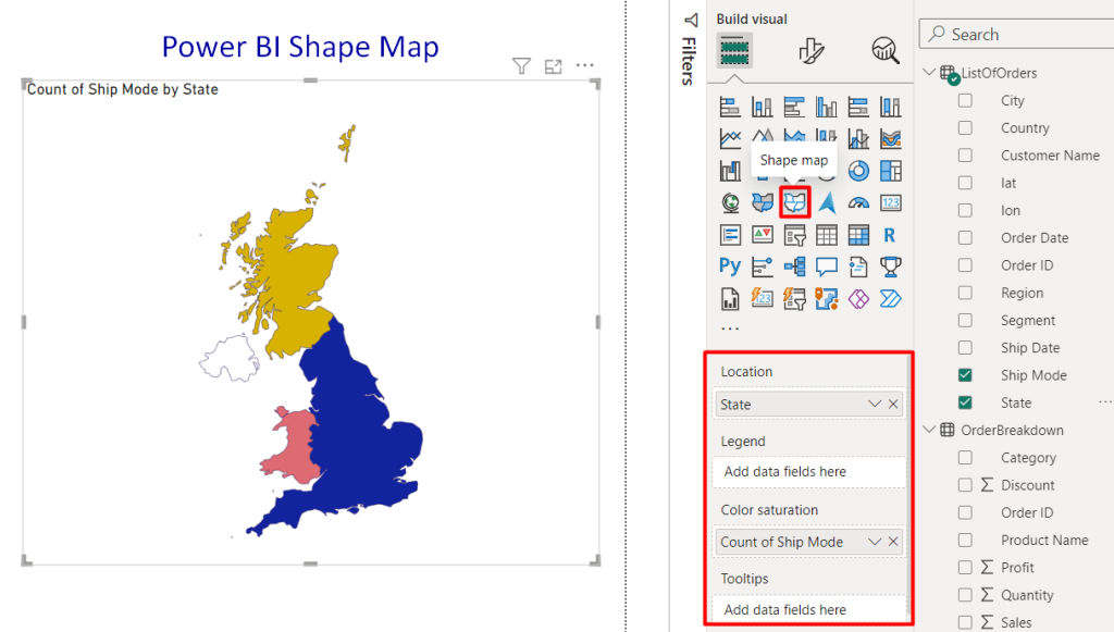 24 shape map in power bi