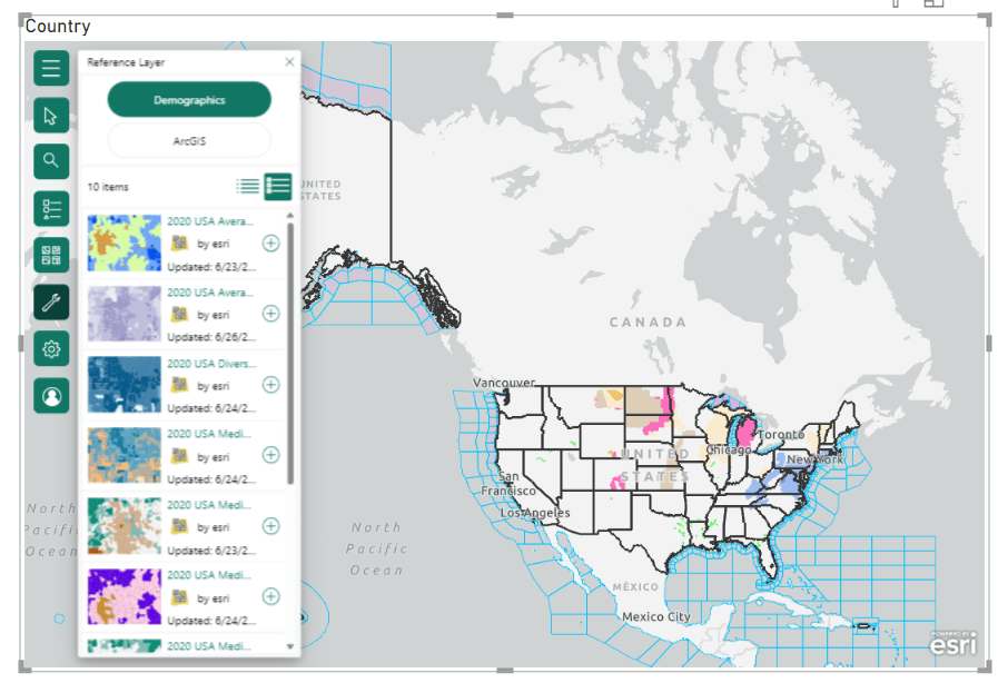 28 multi layer on power BI map