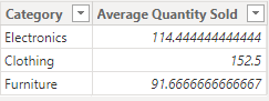 3 second result table