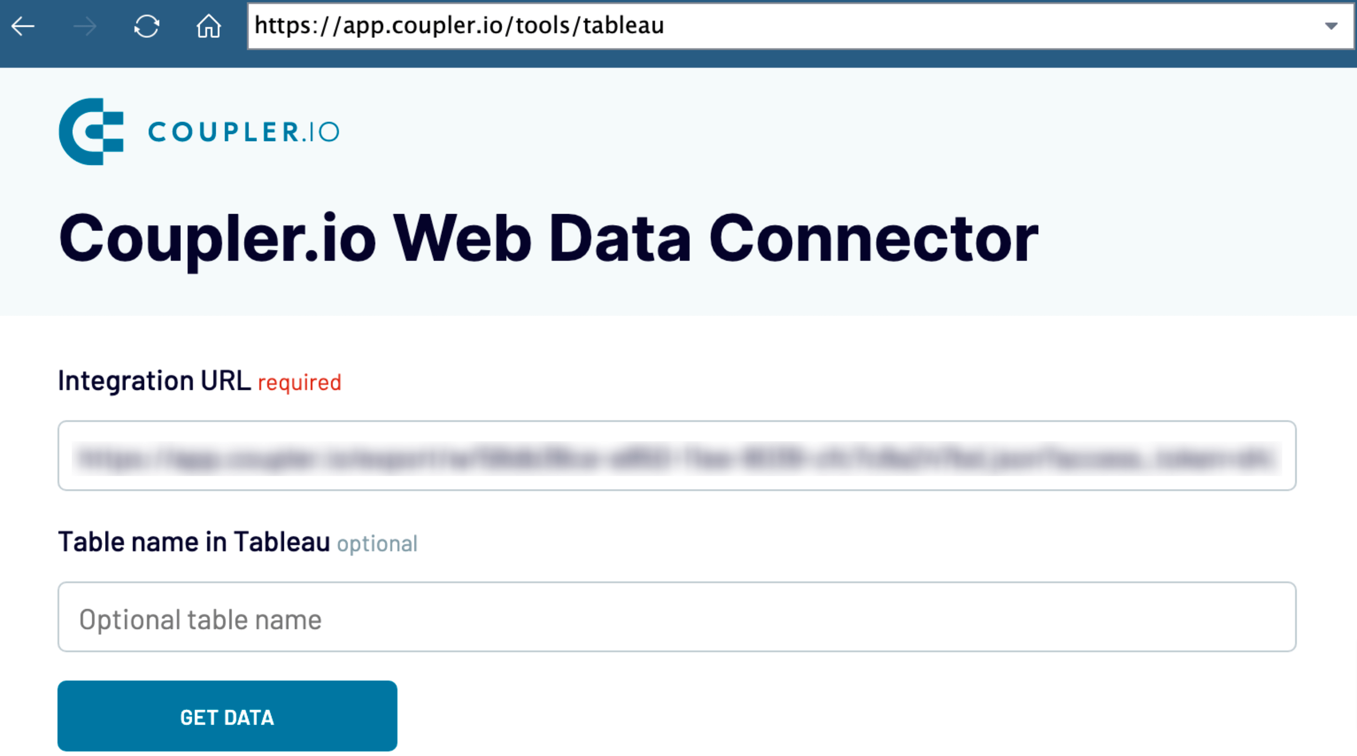 4.4 URL de integración