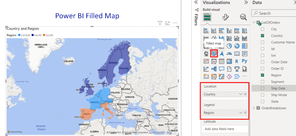 9 how to create filled map in power bi