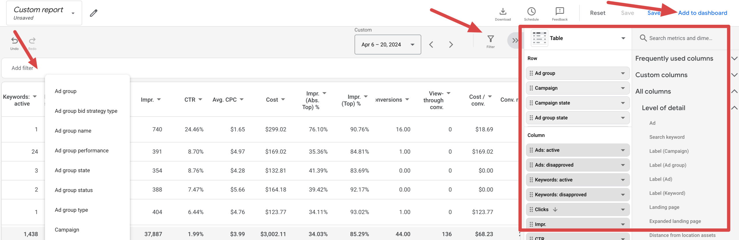 rapport personnalisé