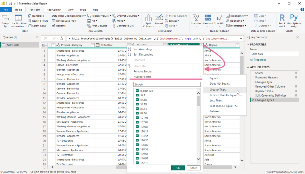 17 Power BI Filter data