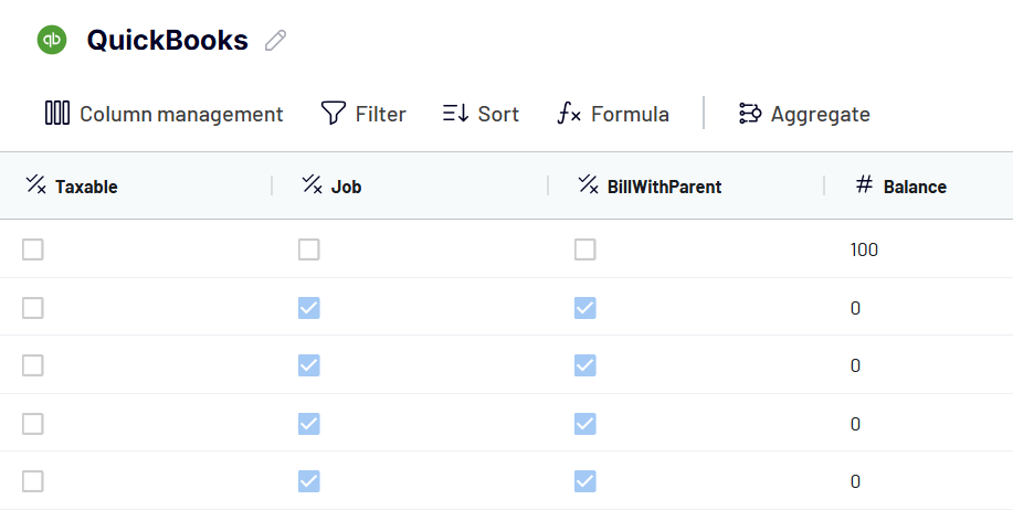 transformar datos de quickbooks