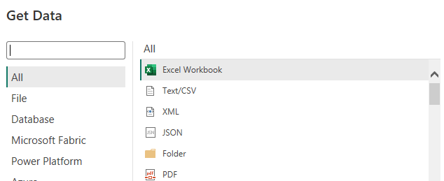 importar datos powerbi
