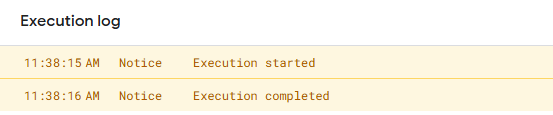 8 execution log