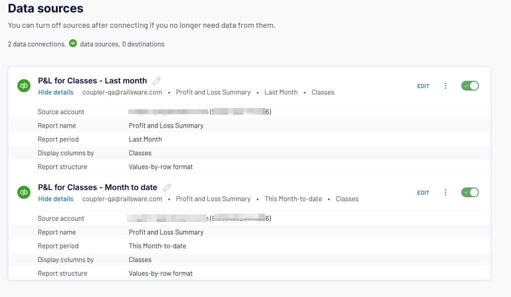 quickbooks source multiple