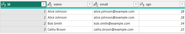 power query vista previa