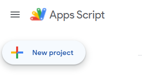 nuevo proyecto de script de aplicaciones