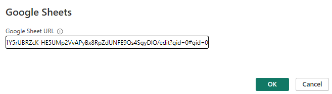 pegar url de gsheets