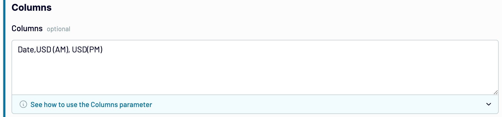 Removing unnecessary columns with Coupler.io
