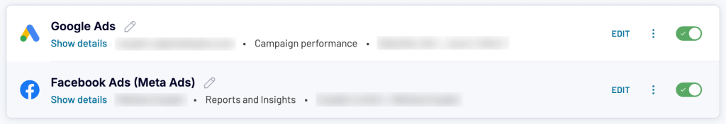 5. Google Ads and Meta Ads added to Coupler.io as data sources