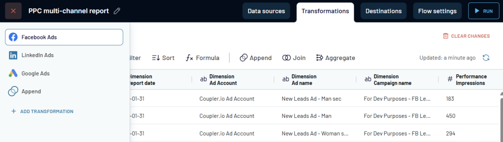 Coupler.io UI