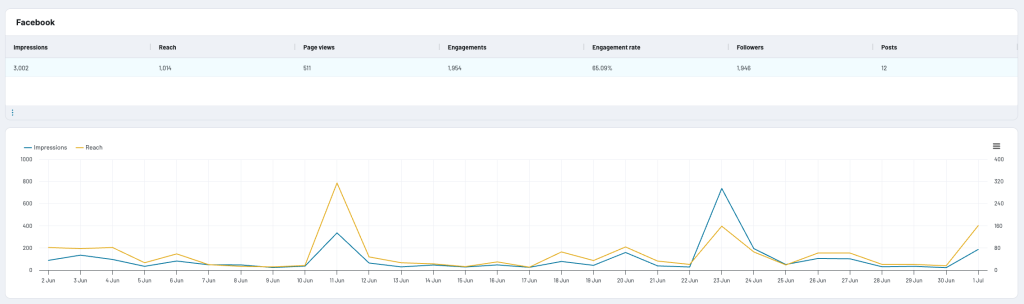 social platforms performance analysis social dashboard