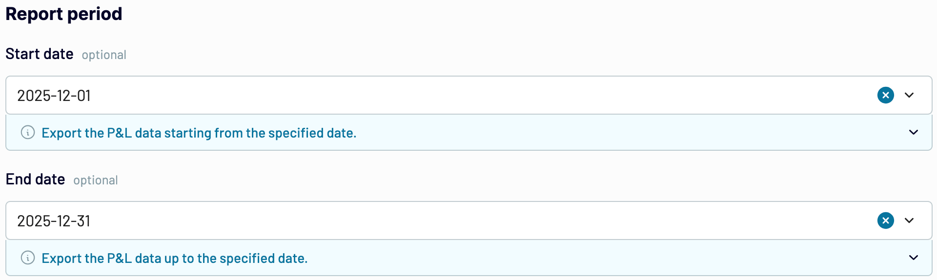 Adjusting the period for Xero s Profit and loss report